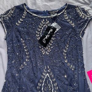 Midnight Blue Embellished Dress